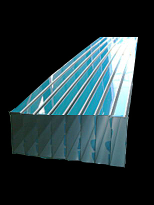 アルミ板曲げ物　防水笠木　立面アール